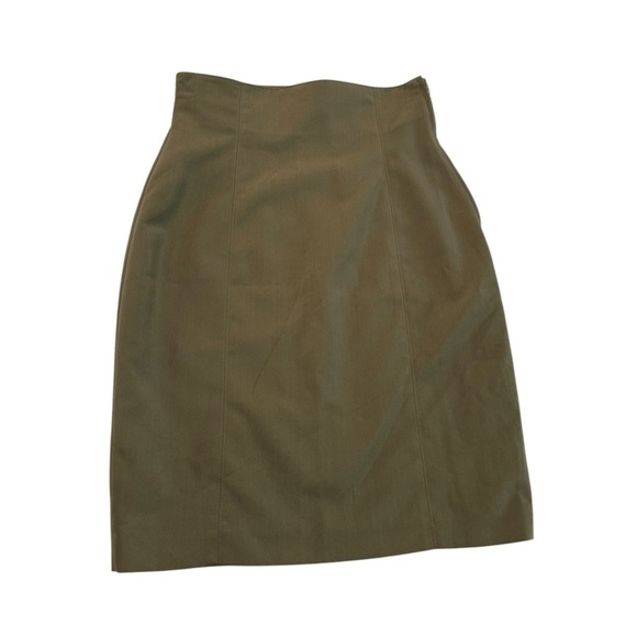 VTG Sisley Olive Green Women's Skirt Size 24 - Picture 1 of 17
